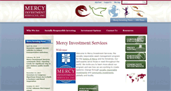 Desktop Screenshot of mercyinvestmentservices.org